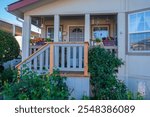 Retirement community a decorated home in Scotts valley California state. 