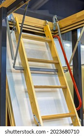 Retractable Loft Ladder Open To Attic Space