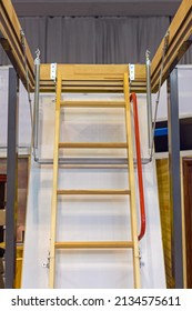 Retractable Loft Ladder Open To Attic Space