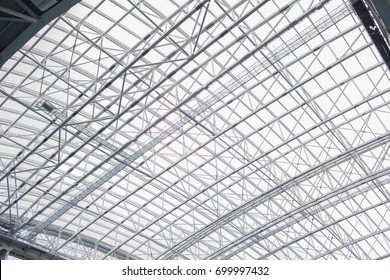 The Retractable Roof Stadium From The Inside. Heavy Metal Design.