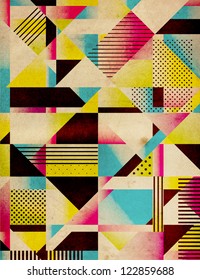 Retro Abstract Geometric Background