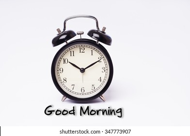 Retro Alarm Clock Good Morning Word Stock Photo 347773907 | Shutterstock