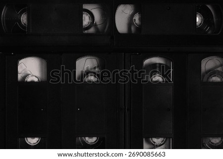 Retro background from videotapes in close up