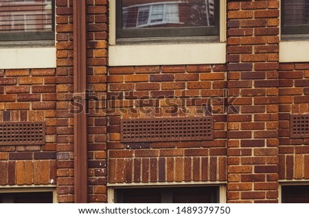 A retro brick pattern I found on the side of a building in Dallas, Texas.