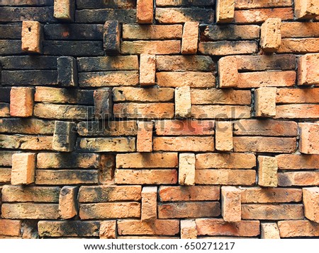 Retro brick wall patterns