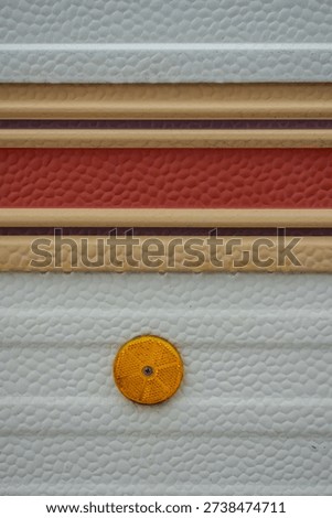 Retro Caravan Side Panel with Reflector Detail