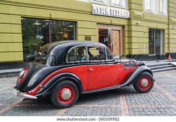 Retro cars BMW.\
Moscow, Russia\
- 3 September, 2016.\
Museum of military equipment and retro\
cars.
