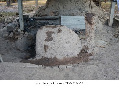 Retro Charcoal Kiln From Clay.