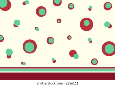 Retro circles pattern