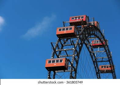 Retro Ferris Wheel In Vienna