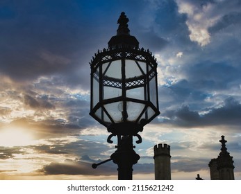 Retro Gas Lamps Cambridge Skyline