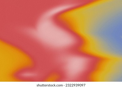 Retro gradient background with grain texture. Color gradient blend mesh of abstract colors gradation