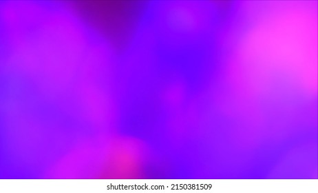 Retro Neon Purple Pink Blue Colors. Blur In Motion. Optical Crystal Prism Flare Beams. Rays Through The Smoke. Night Light Flares Dark Abstract Background