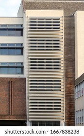 Retro Office Building View In England Uk