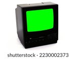 Retro Old 1985 CRT TV with VCR Combined in one unit