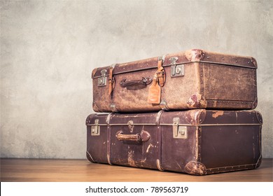 old travel luggage