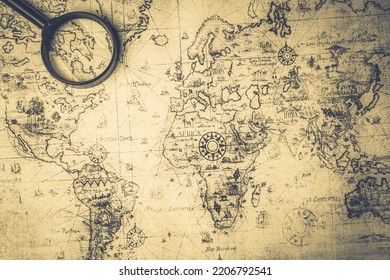 Retro old map background texture
