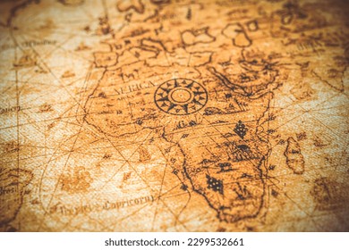 Retro old map background texture