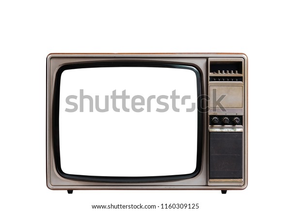 Retro Old Tv Receiver Cut Out Stock Photo 1160309125 | Shutterstock