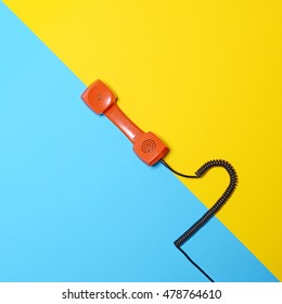 Retro Orange Telephone Tube On Striped Stock Photo 478764610 | Shutterstock