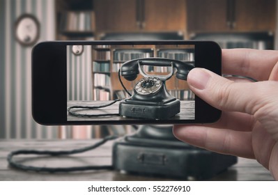 Retro Phone (Smartphone Photo)