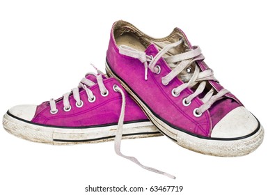 Retro pink sneakers - Powered by Shutterstock