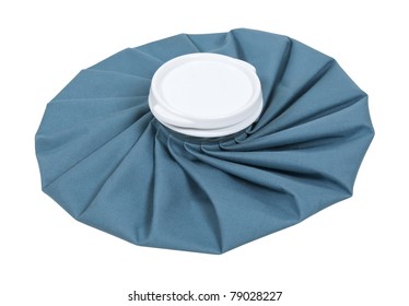 Retro Pleated Blue Ice Pack For First Aid Use - Path Included