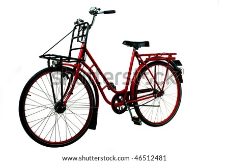 retro red bicycle