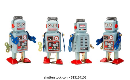 vintage robot toys