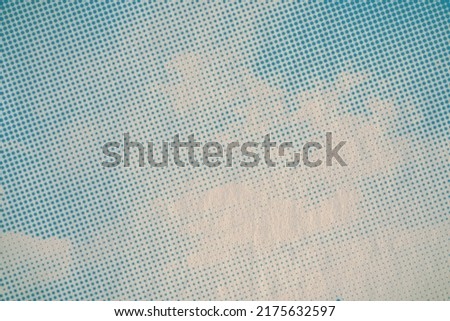 retro sky pattern on old paper texture. raster vintage clouds.