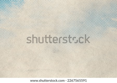 retro sky pattern on old paper texture. raster halftone vintage clouds.