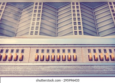 Retro Styled Image Of The Front Of An Old Jukebox