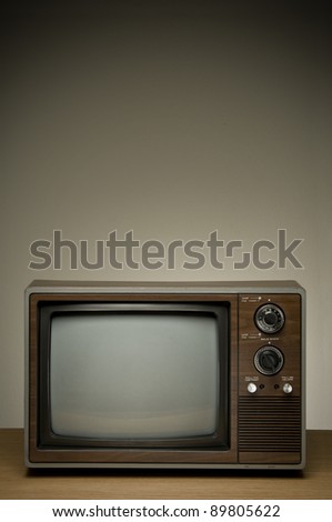 Similar – 70s television set in front of wooden wall