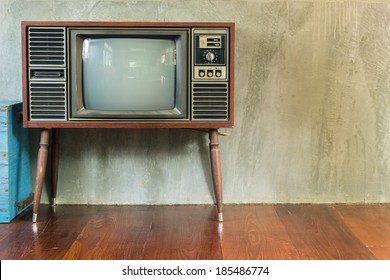 Retro Television In The Old Room