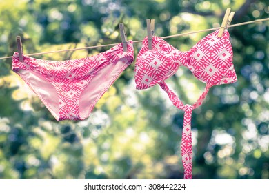 4,565 Hanging Bikini Images, Stock Photos & Vectors 