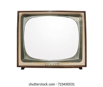 Retro Tv Isolated On A White Background.