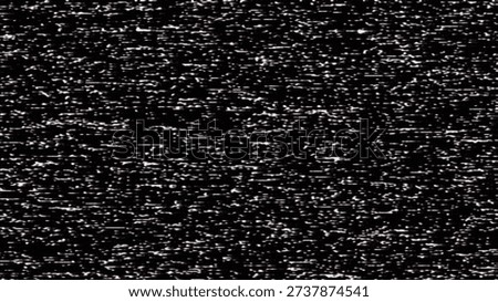 Retro tv static screen texture with black and white noise pattern.