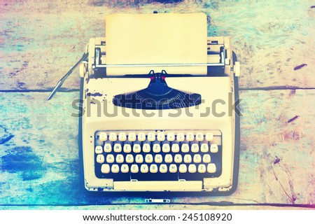 Retro typewriter background