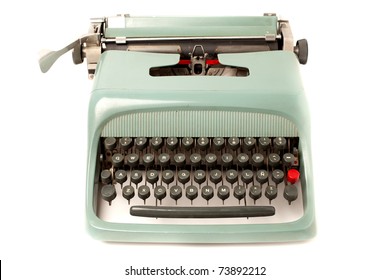 Retro Typewriter Isolated