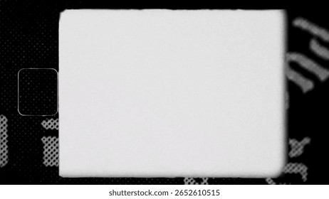 Retro vintage effect damaged film frame overlay. Glitch overlay. High quality photo