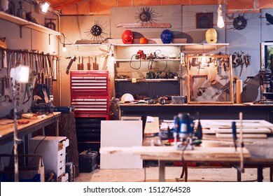 Retro / Vintage Workshop With Misc. Tools.