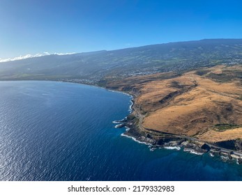 Reunion Island Scapes With Light Aircraft Point Of View