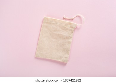 Reusable Cotton Tea Bag, Eco Zero Waste Concept