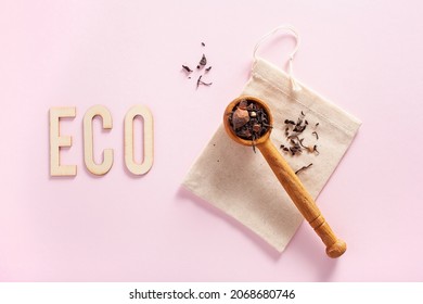 Reusable Cotton Tea Bag, Eco Zero Waste Concept