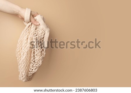 Reusable eco bag for fruit and vegetables shopping Foto stock © 