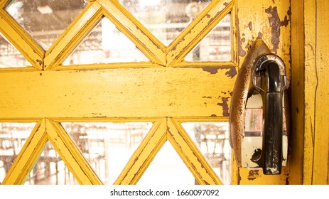 Reuse Of Waste Things. Old Iron To Make Yellow Door Handles. Upcycling Projects & Furniture Restoration Ideas