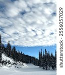 Revelstoke Canada - 8th of December 2024 - Photo of Mackenzie Mountains snowy winter hills.