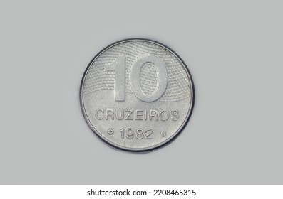 Reverse Of A Brazilian 10 Cruzeiro 1982 Issue