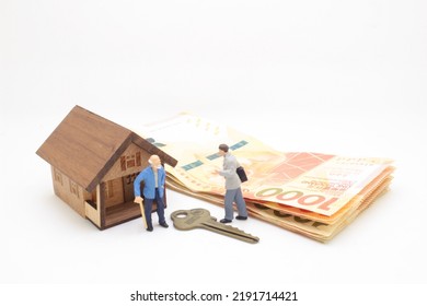 Reverse Mortgage, The Old Man Figure With Agent