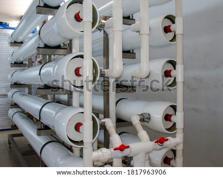 Reverse osmosis system - installation of industrial membrane devices